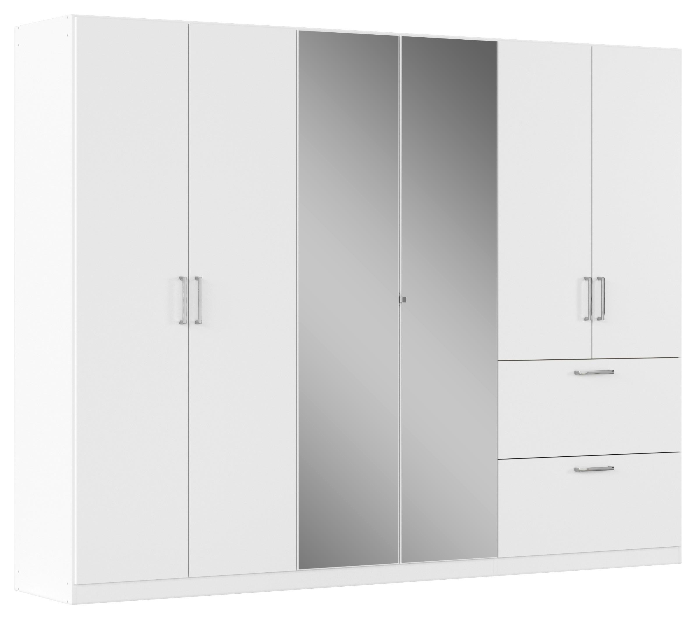 Drehtürenschrank Padua Weiß B: 271 cm - Weiß, MODERN, Holzwerkstoff (271/210/54cm) - Rauch Möbel