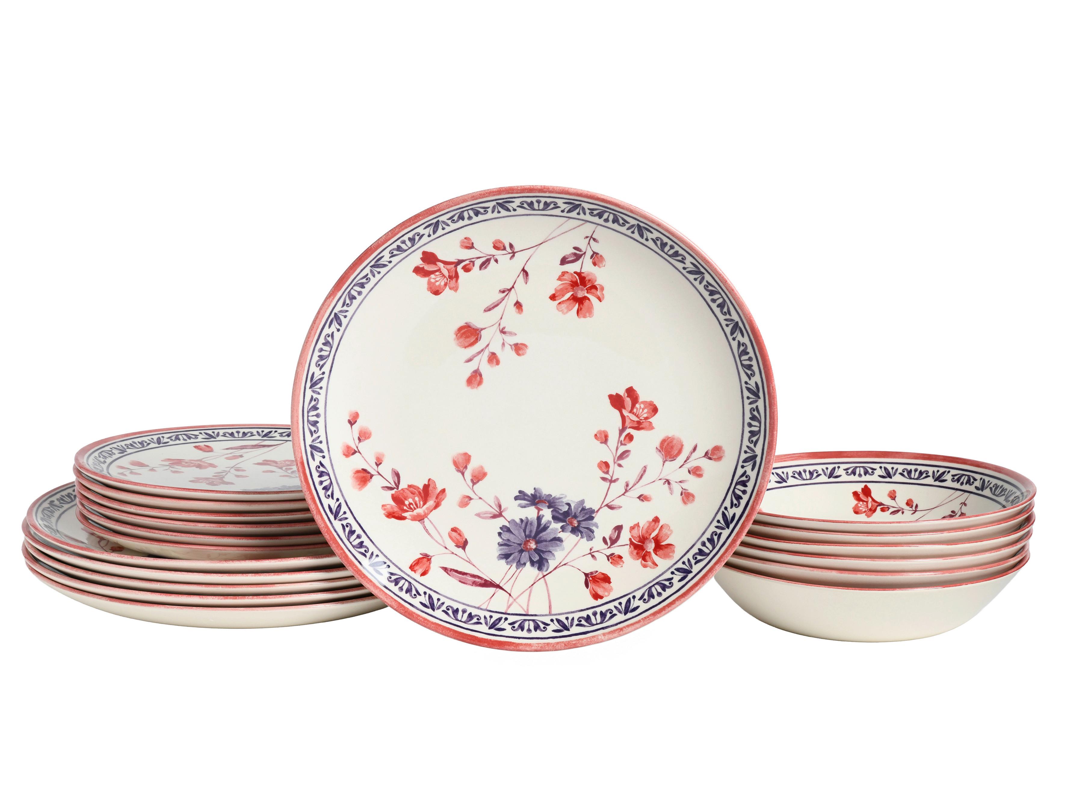 Tafelservice Cottage Multicolor 18--Teilig - Multicolor, Basics, Keramik - Creatable