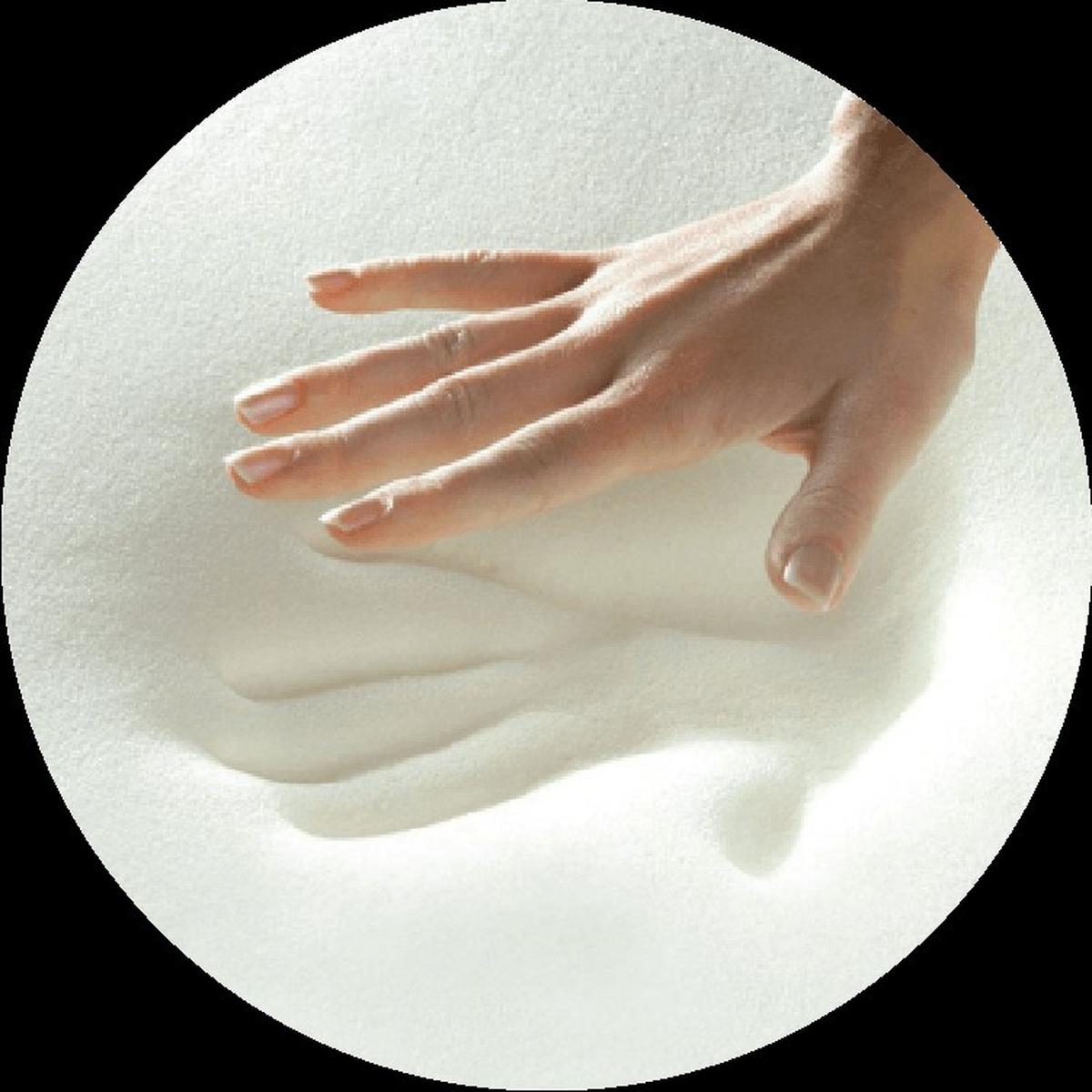 VANKÚŠ MEMORY ALOE VERA - biela, Modern, textil (50/30/7cm) - Naturtex