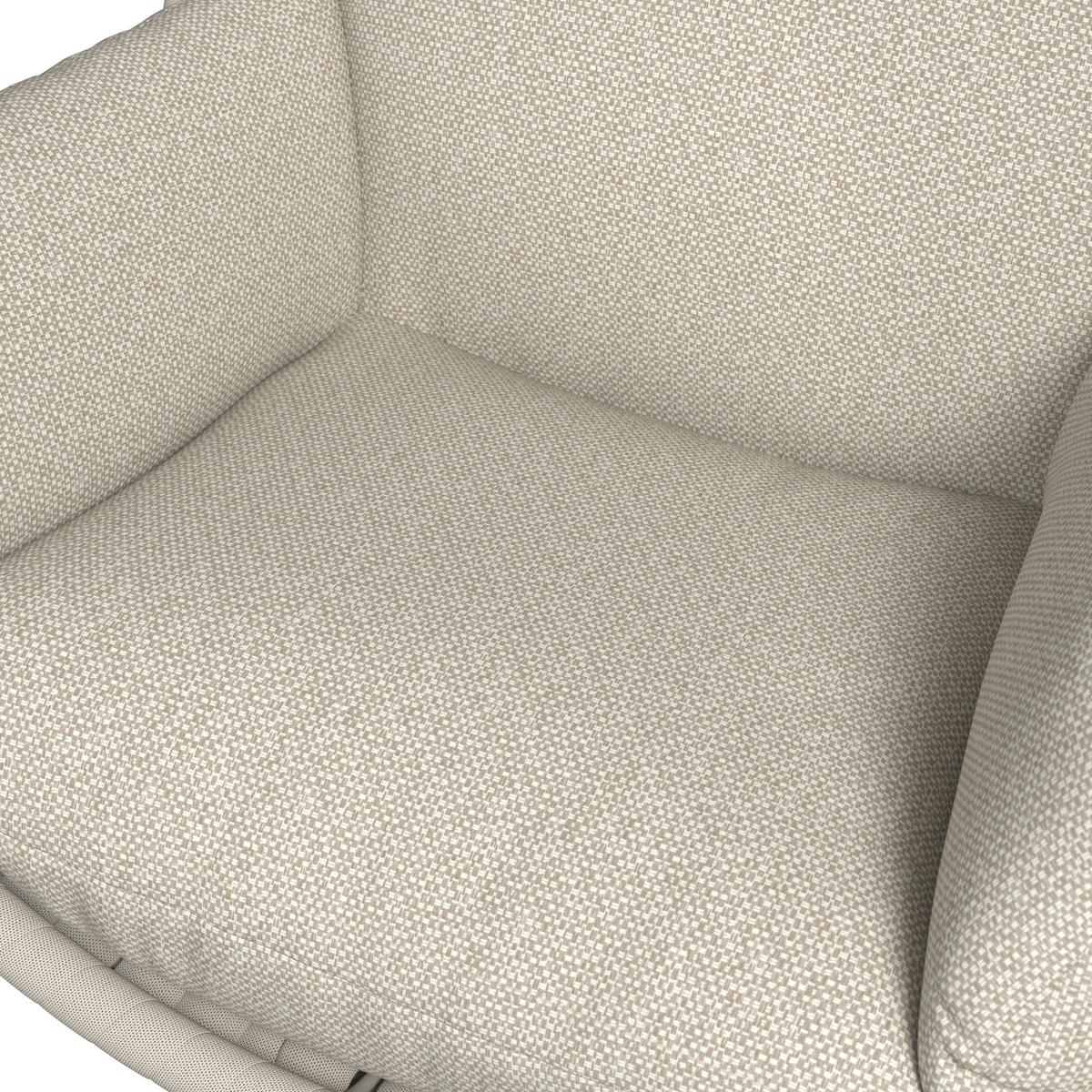 ZÁVESNÉ KRESLO MIRA - krémová, Modern, kov/textil (107/196/120cm) - Bessagi Garden