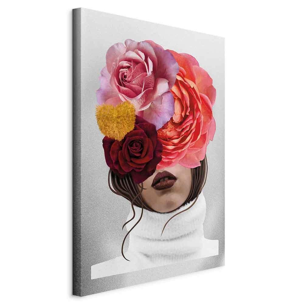 Leinwandbild Braun Pink B: 80 cm