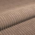 Megasofa Pelle-Megasofa - Wengefarben/Cappuccino, Trend, Textil (261/124cm) - Luca Bessoni