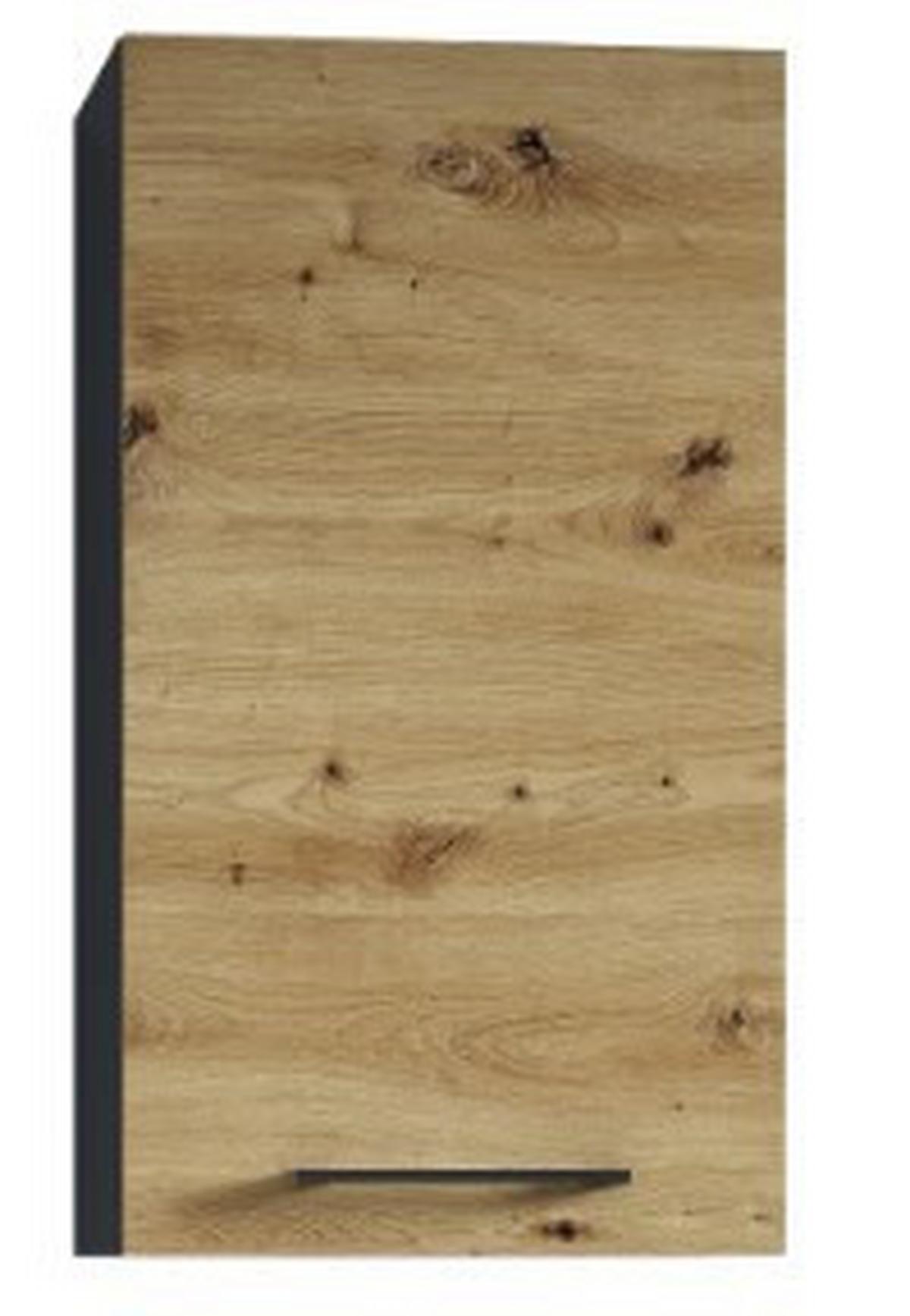 HORNÁ KUCHYNSKÁ SKRINKA MAJA H 40 - čierna/farba smreku, Konventionell, kompozitné drevo/plast (40cm)