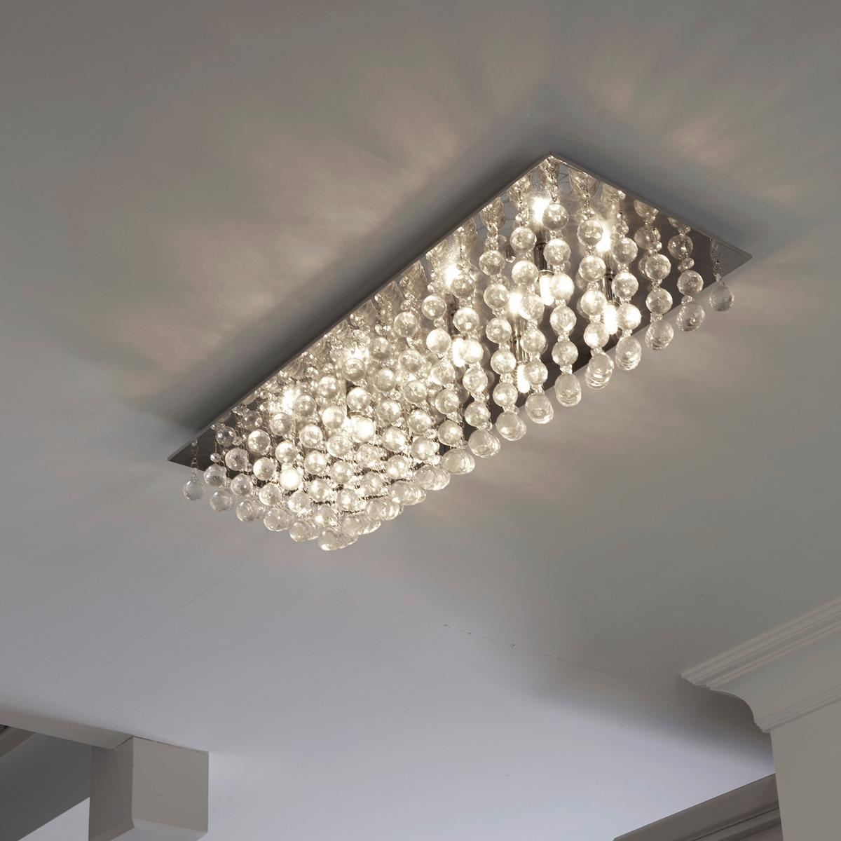Deckenleuchte Hanna 8lt 6728-8cc - Chromfarben, Design, Glas/Metall (83/34/20cm)