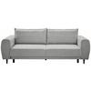 Schlafsofa Siena - Schwarz/Grau, KONVENTIONELL, Textil (245/85/92cm) - Livetastic