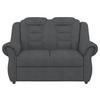 2-sitzer-sofa Boston Dunkelgrau Chenille - Dunkelgrau/Schwarz, KONVENTIONELL, Textil (145/102/101cm) - Livetastic