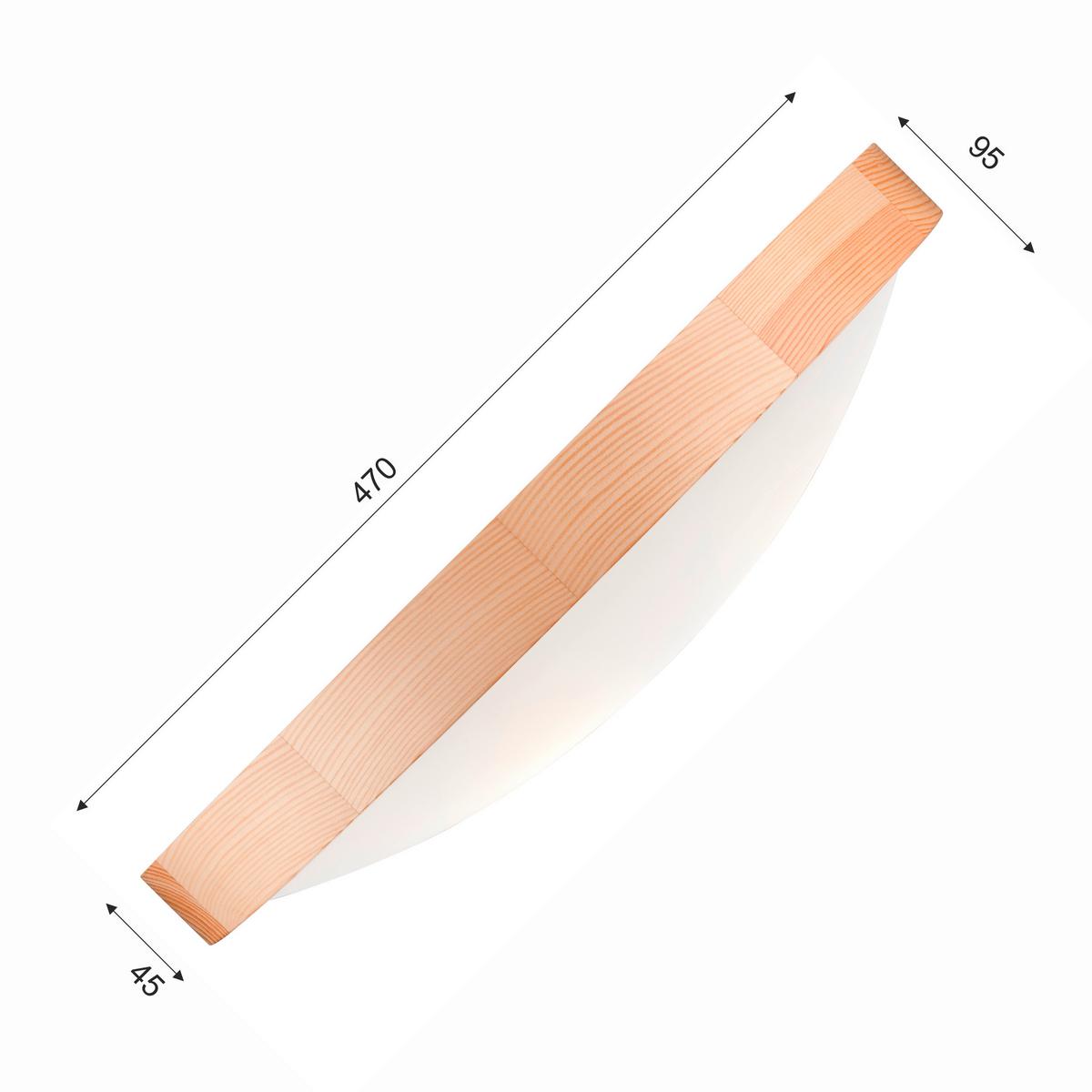 Deckenleuchte 41261 Anello - Kieferfarben, Natur, Holz (47/8cm)