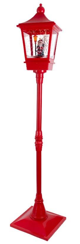 LED vianočná figúrka V: 185 cm - červená, Basics, plast (37,5/37,5/185cm)