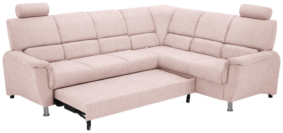 Sedačka MARSYLIA, pravá, růžová - růžová, Design (270/219cm) - MID.YOU