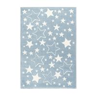 Kinderteppich Sterne Blau Tamworth 80x150 cm - Blau, Trend, Kunststoff (80/150cm) - Kayoom