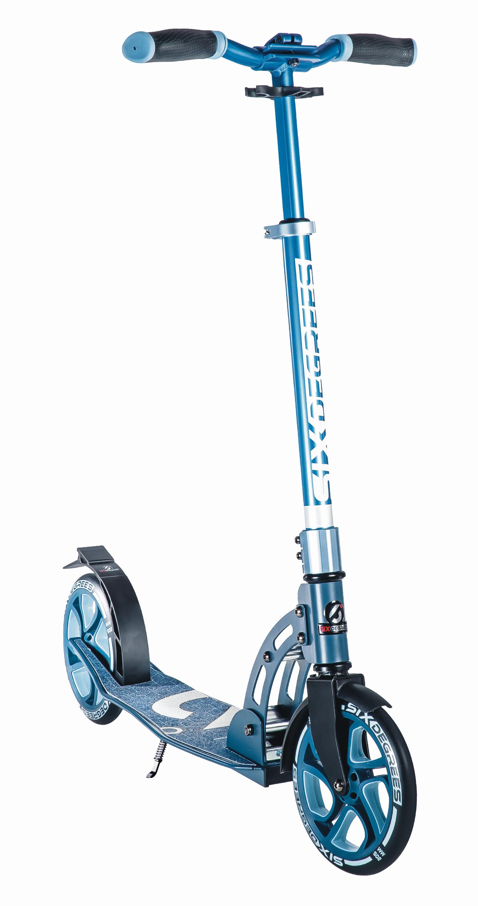 Kinder-scooter Six Degrees, Blau, Ø 205 Mm, Klappbar - Blau, Basics, Metall (93,5/34,5/102cm)