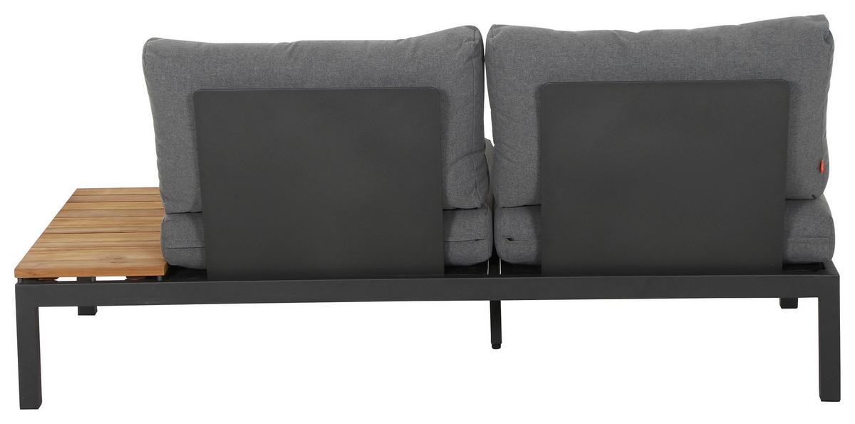 Loungesofa H16599 - Anthrazit/Grau, MODERN, Holz/Textil (175/70/84cm) - Siena Garden