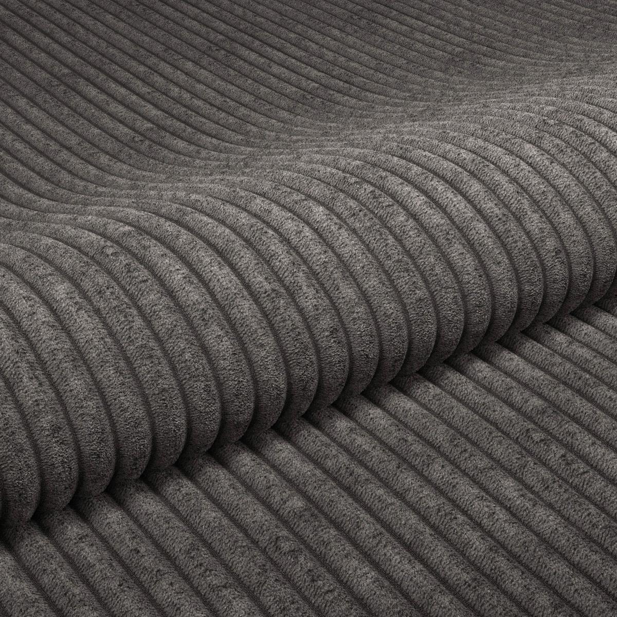 Polsterbett Lesia - Chromfarben/Dunkelgrau, KONVENTIONELL, Holzwerkstoff/Textil (180/200cm)