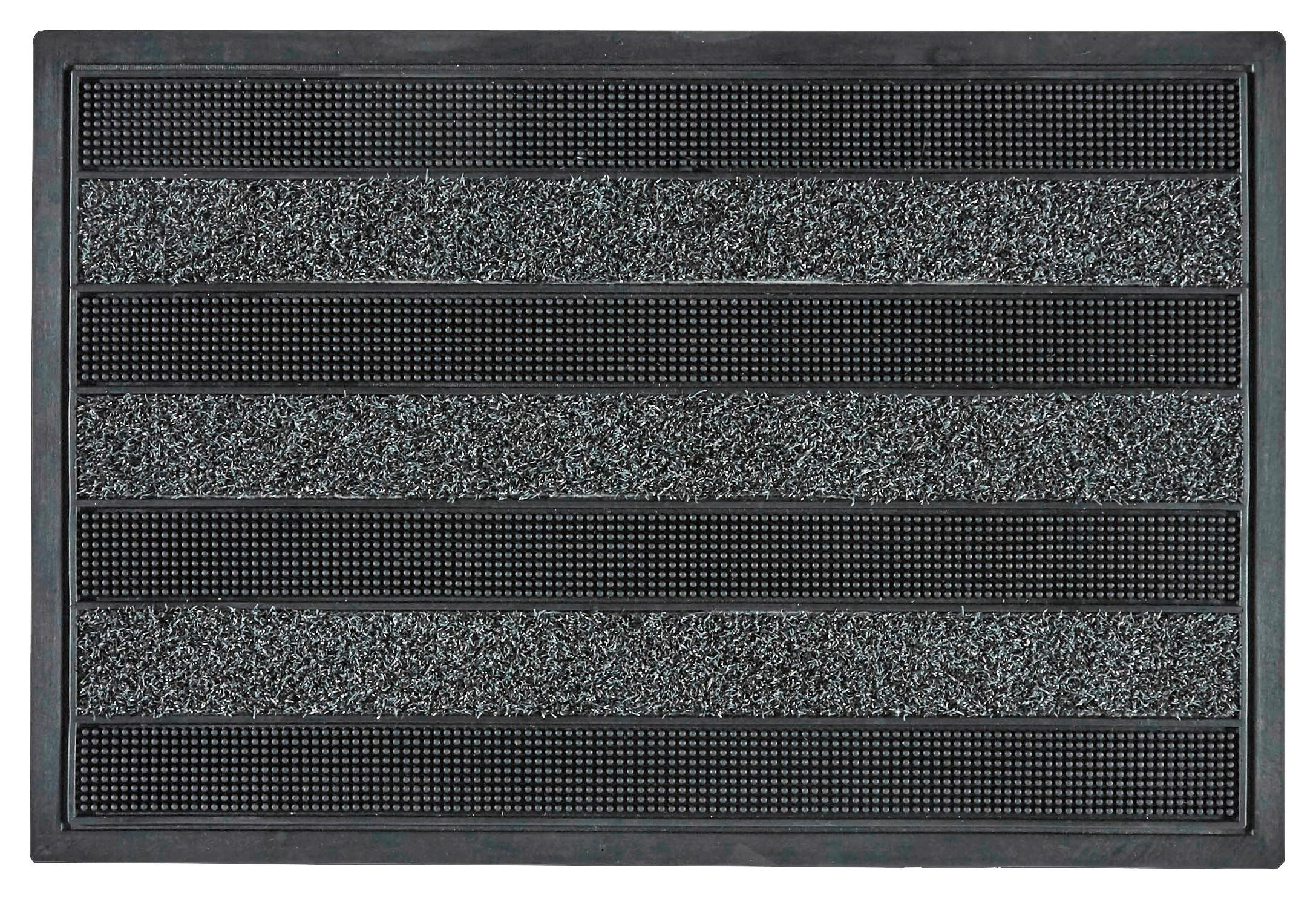 Fußmatte, 40x60 cm CACTUS ANTHRA 40X60CM - Schwarz, Kunststoff (40/60cm) - Modern Living