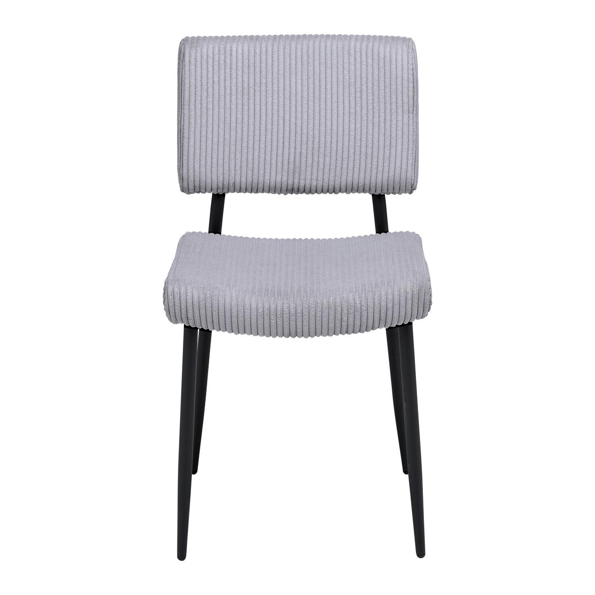 Stolička ELIA sivá - čierna/sivá, Modern, kov/drevo (56/85/47cm) - Bessagi Home