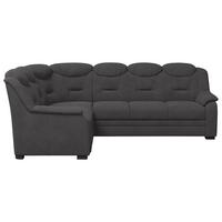 Ecksofa Marcus - Anthrazit/Schwarz, Basics, Textil (211/263cm) - MID.YOU