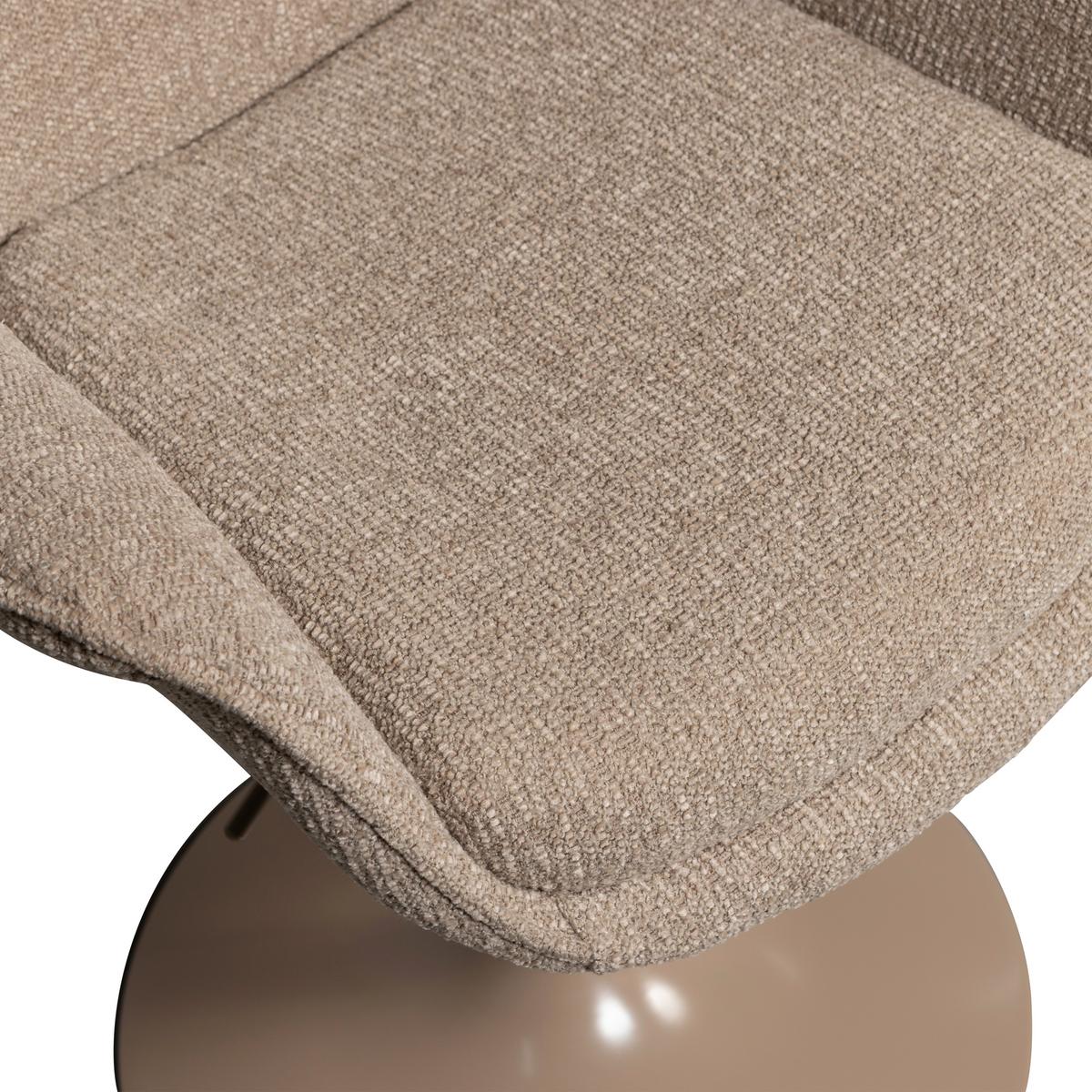 Armlehnstuhl Marten Sandfarben B: 70cm - Sandfarben, MODERN, Textil/Metall (70/90/66cm) - Livetastic
