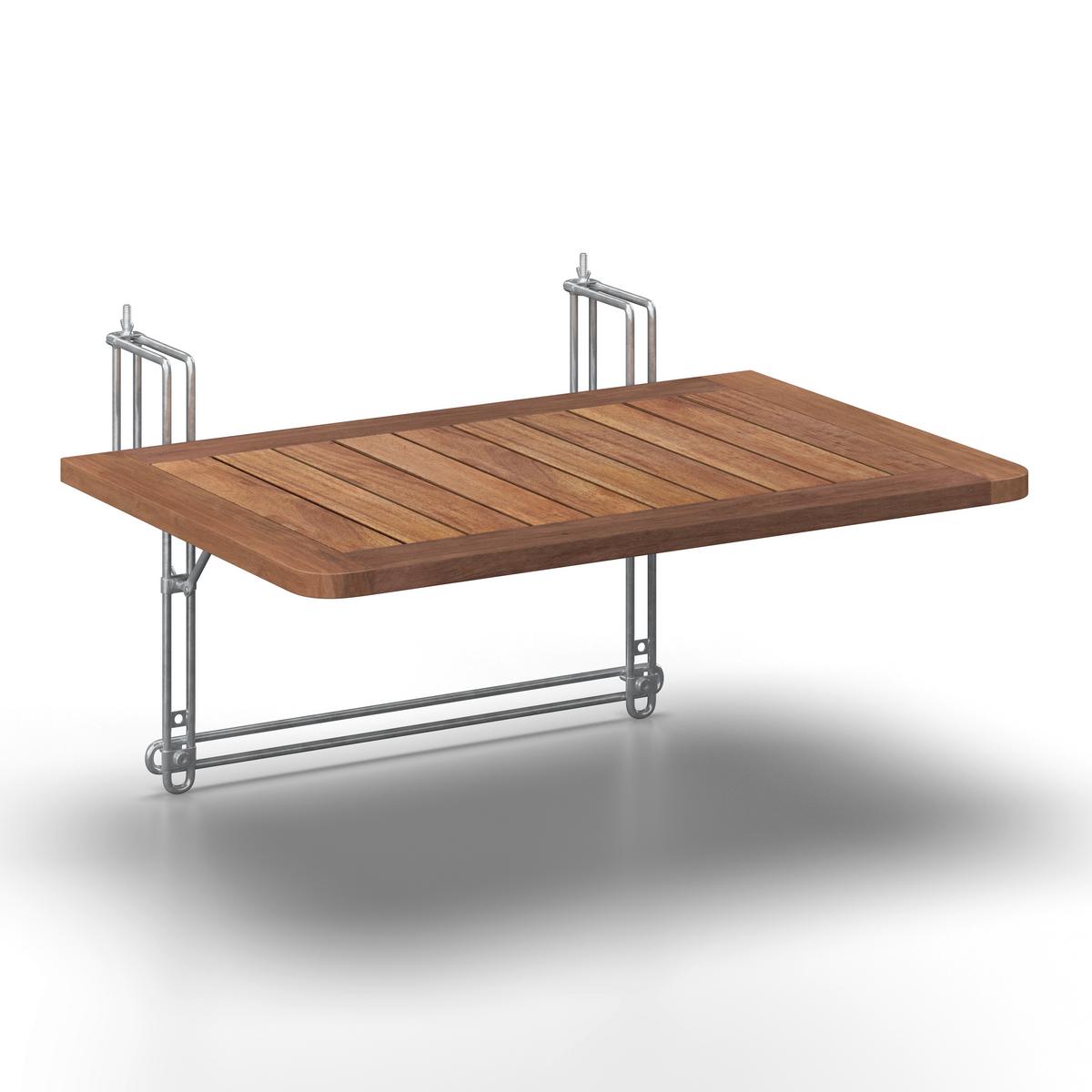 Balkónový stůl Helena - barvy akácie, Moderní, dřevo (60/34/40cm) - Bessagi Garden