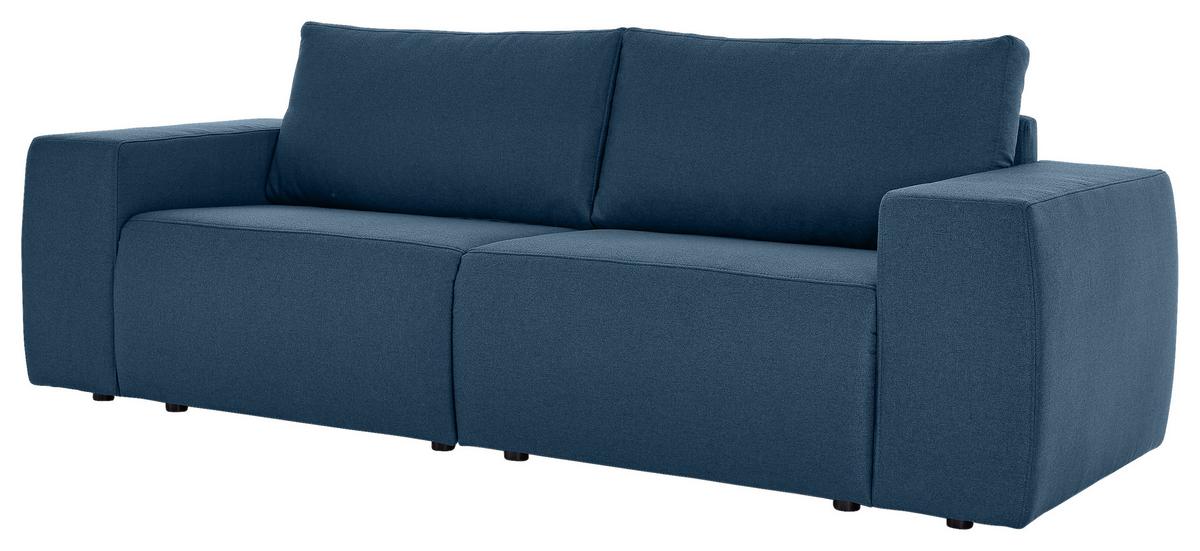 2-Sitzer-Sofa Looks II Dunkelblau - Schwarz/Dunkelblau, Design, Textil (242/87/89cm) - LOOKS by W.Joop
