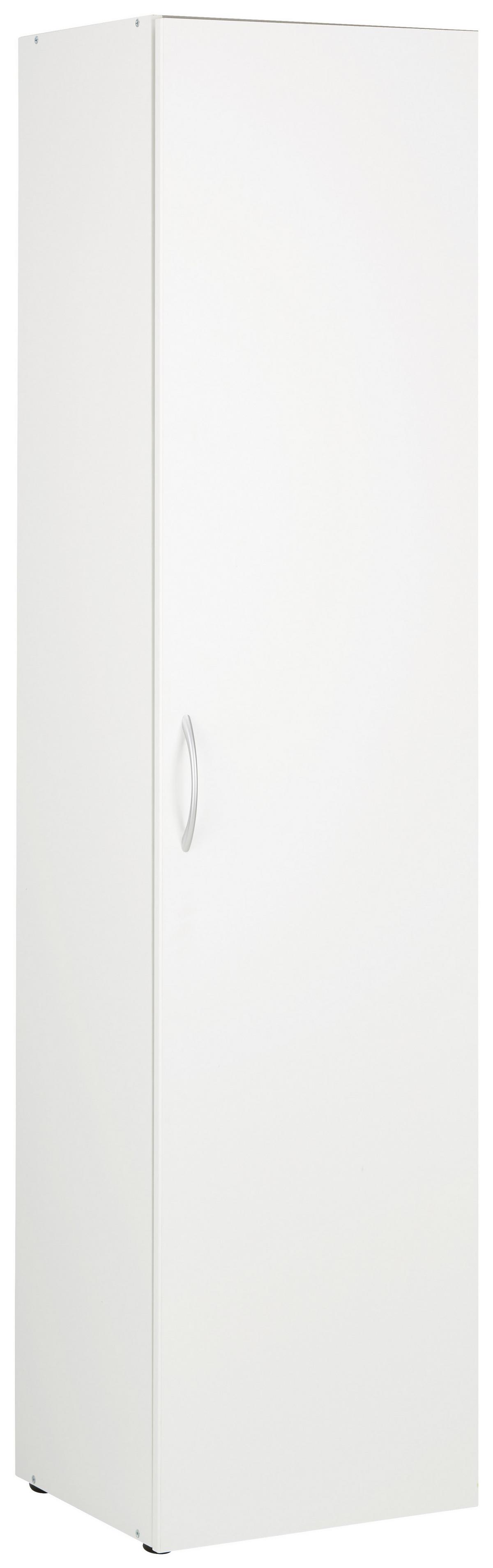 VIACÚČELOVÁ SKRIŇA MRK - biela/hliníková, Konventionell, kompozitné drevo/plast (40/185/40cm) - Mömax