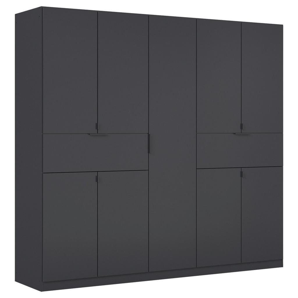 Drehtürenschrank Mit Schubladen 226 cm Ticao Grau