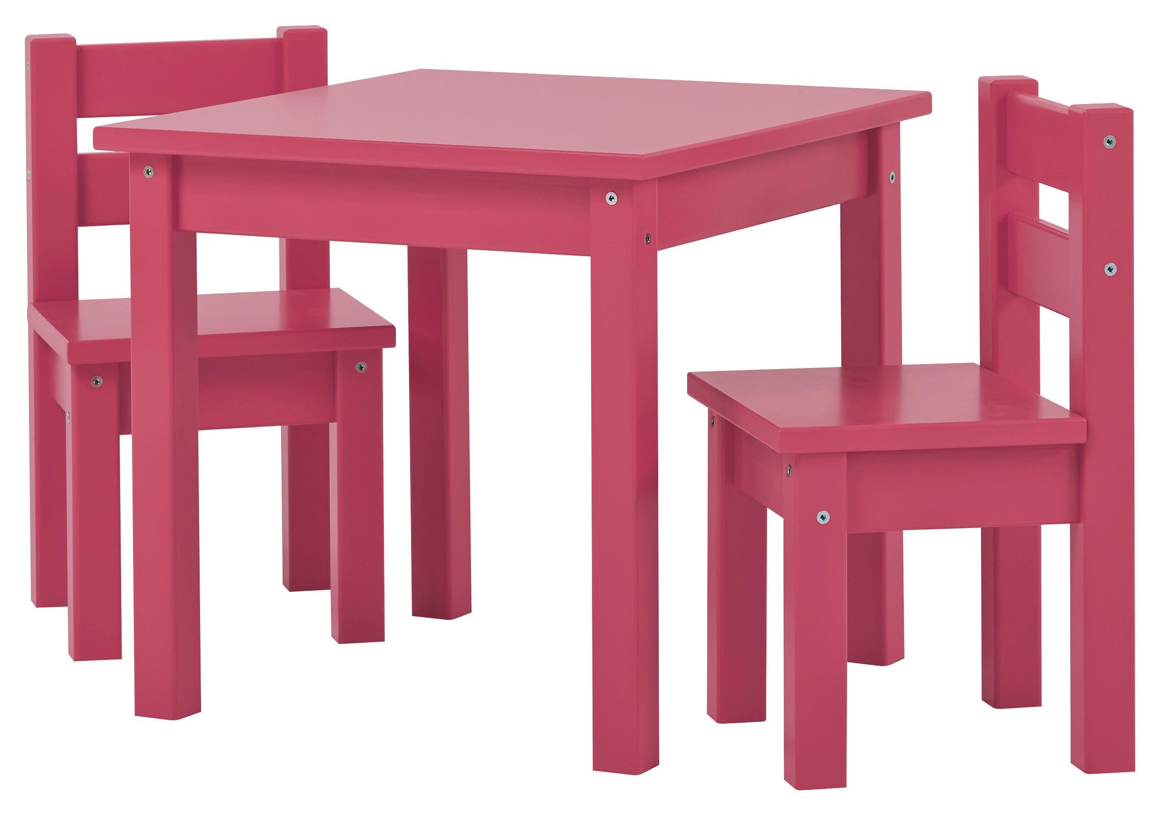 Kindersitzgruppe Bundle Mads Pink - Pink, MODERN, Holz - MID.YOU