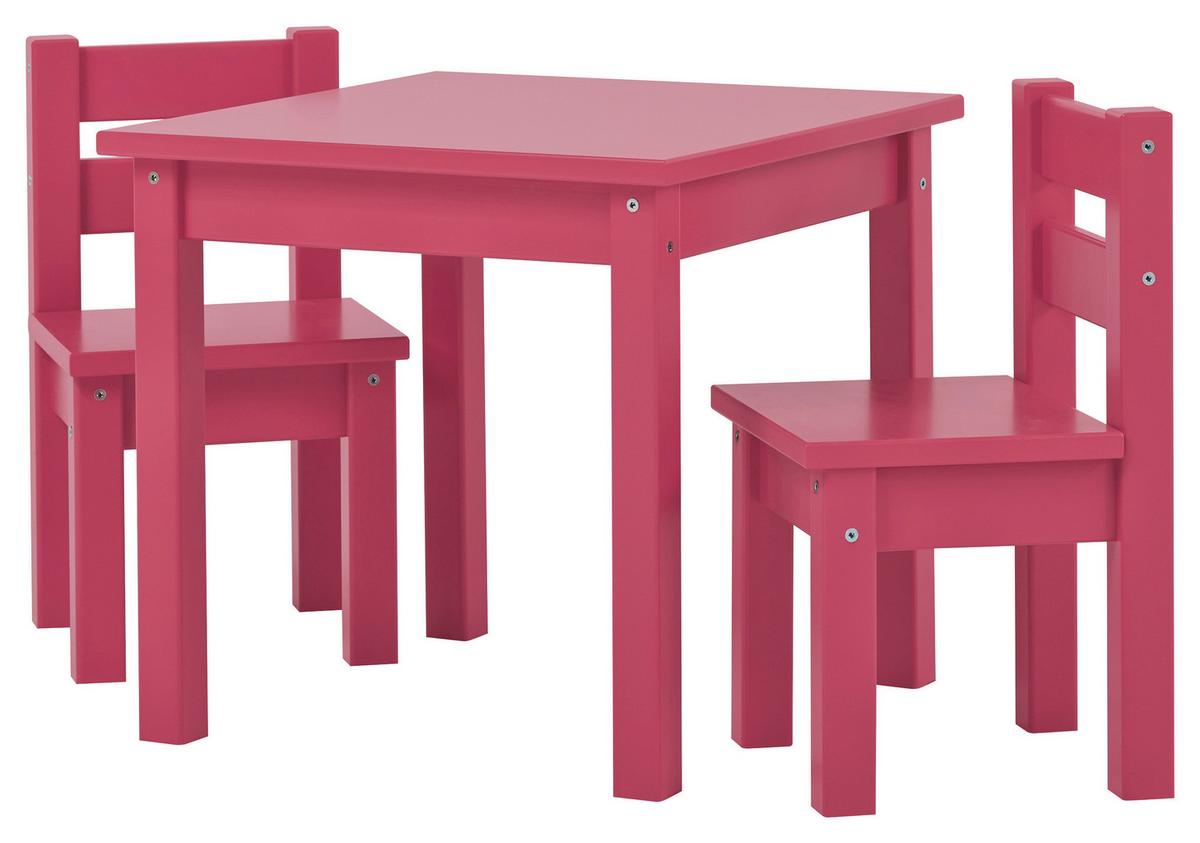 Kindersitzgruppe Bundle Mads Pink - Pink, MODERN, Holz - MID.YOU