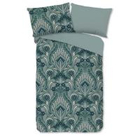 WENDEBETTWÄSCHE Nola - Perlmutt/Grün, Basics, Textil (140/200cm)