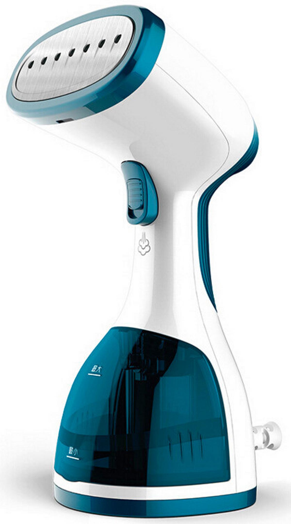 Dampfbürste Daniel 1200 W Weiß/Blau Überhitzungsschutz - Blau/Edelstahlfarben, KONVENTIONELL, Kunststoff/Metall (13/12/26cm) - Bono