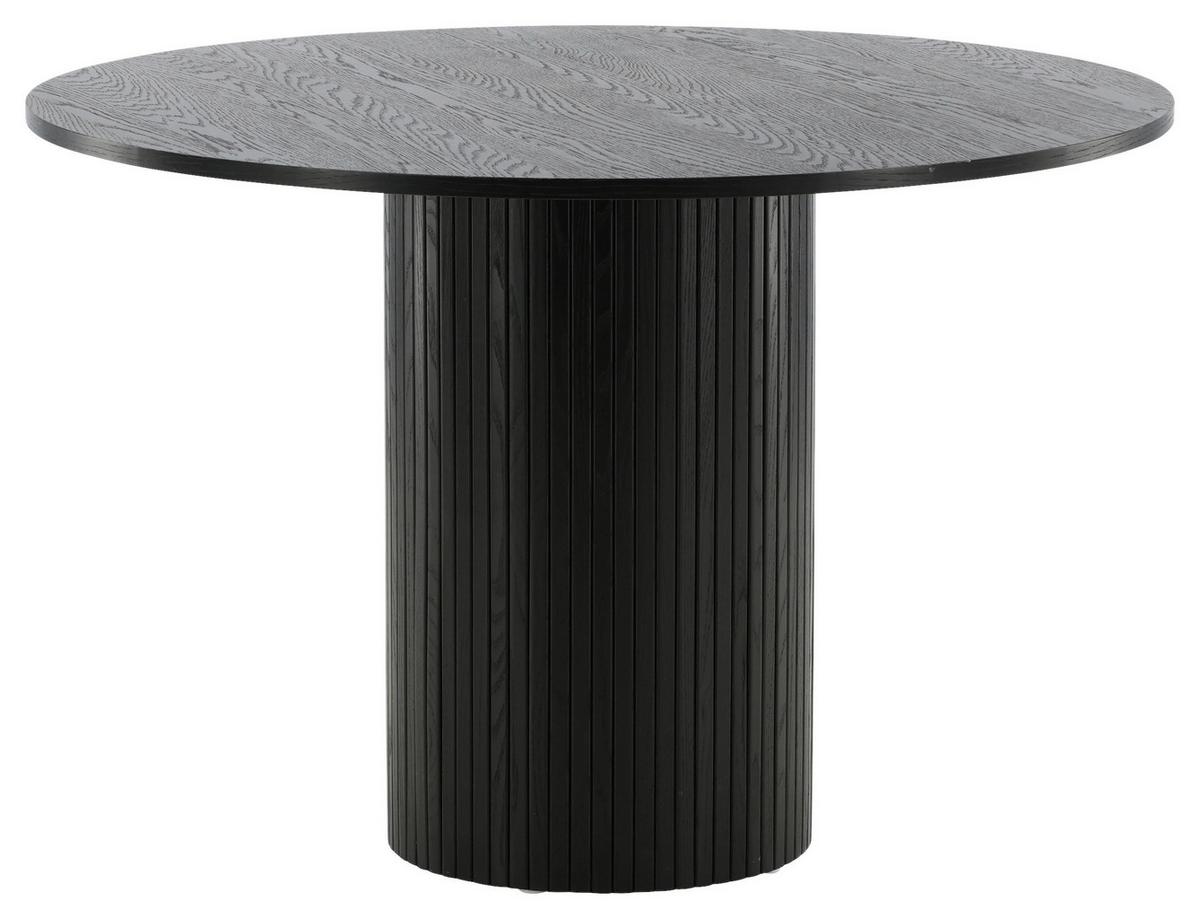 Esstisch Bianca - Schwarz, Design, Holzwerkstoff (110/110/75cm) - Livetastic