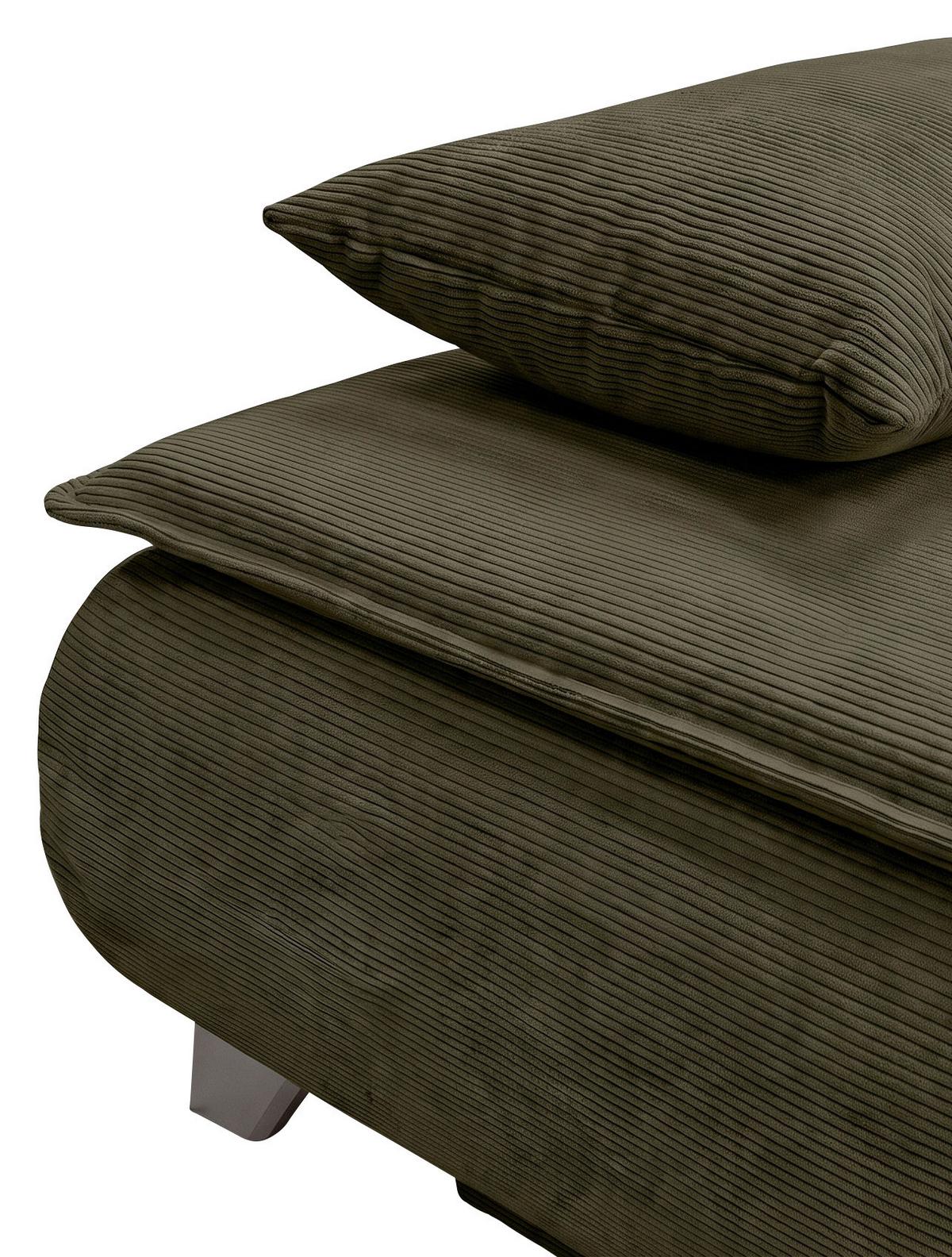 Boxspringová pohovka MONA, olivovozelený menčester - olivovozelená, Modern, textil (208/100/106cm) - Mömax