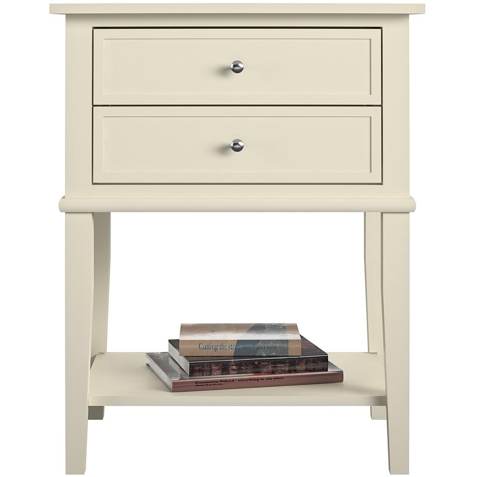 Beistelltisch Franklin Weiß B: 55 cm - Weiß, Design, Holz (55/71/39cm) - MID.YOU