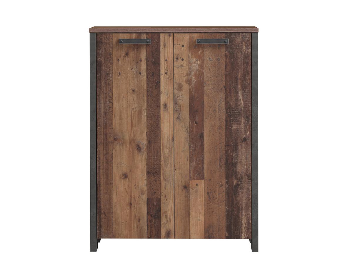 Kommode B 86 Cm Cliff Old Wood Vintage - Dunkelgrau/Braun, KONVENTIONELL, Holzwerkstoff/Kunststoff (86/115/42cm) - MID.YOU