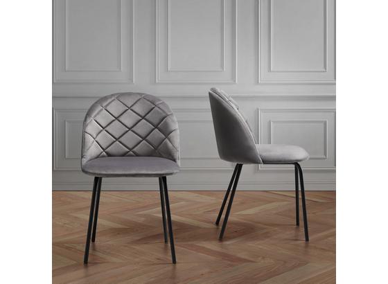 Židle Selina - šedá/černá, Moderní, kov/dřevo (48,5/78/54cm) - Mömax modern living Židle Selina - šedá/černá, Moderní, kov/dřevo (48,5/78/54cm) - Mömax modern living