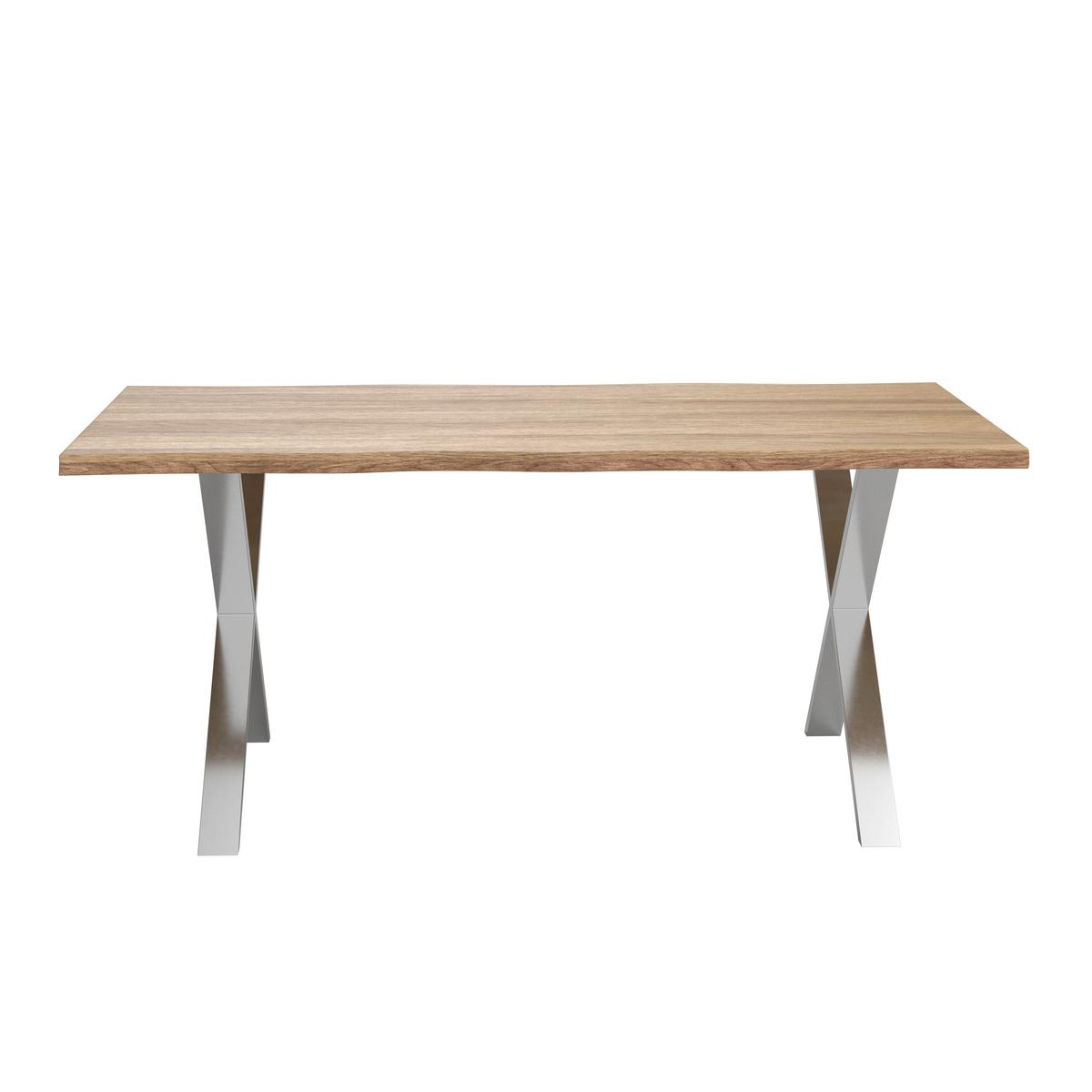 Tischgestell Noah Edelstahlfarben - barvy nerez oceli, Moderní, kov (78/72/7,5cm) - Mömax