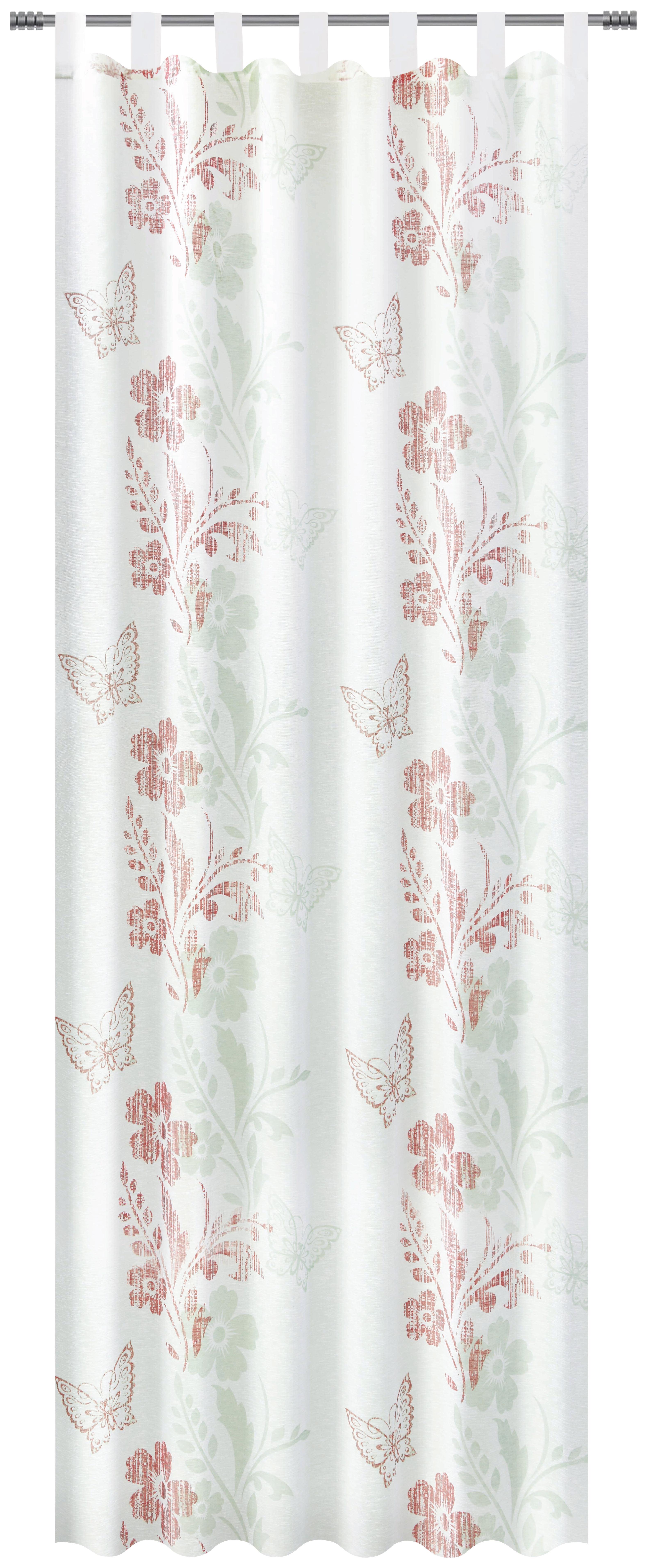 Készfüggöny Nora - Rózsaszín, modern, Textil (140/255cm) - Luca Bessoni