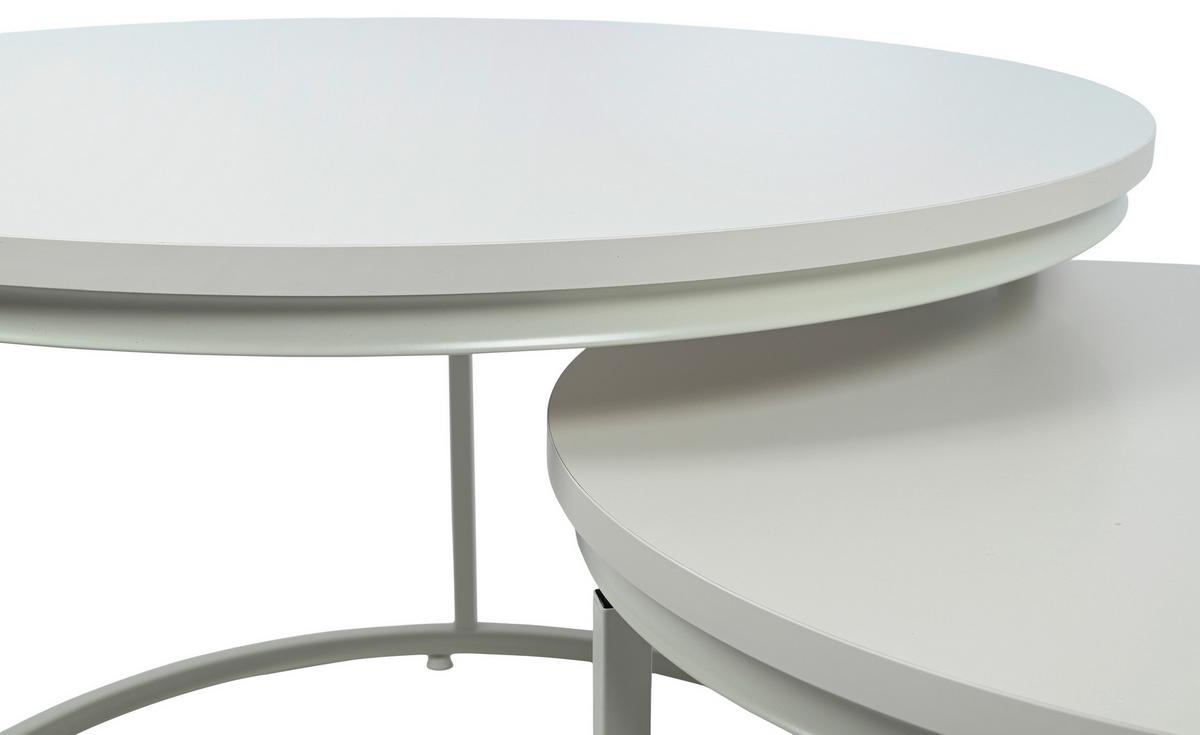 Couchtisch Metall Couple Kaschmirfarben - Kaschmir, MODERN, Holzwerkstoff/Metall (70/50/70/50/47/39cm)
