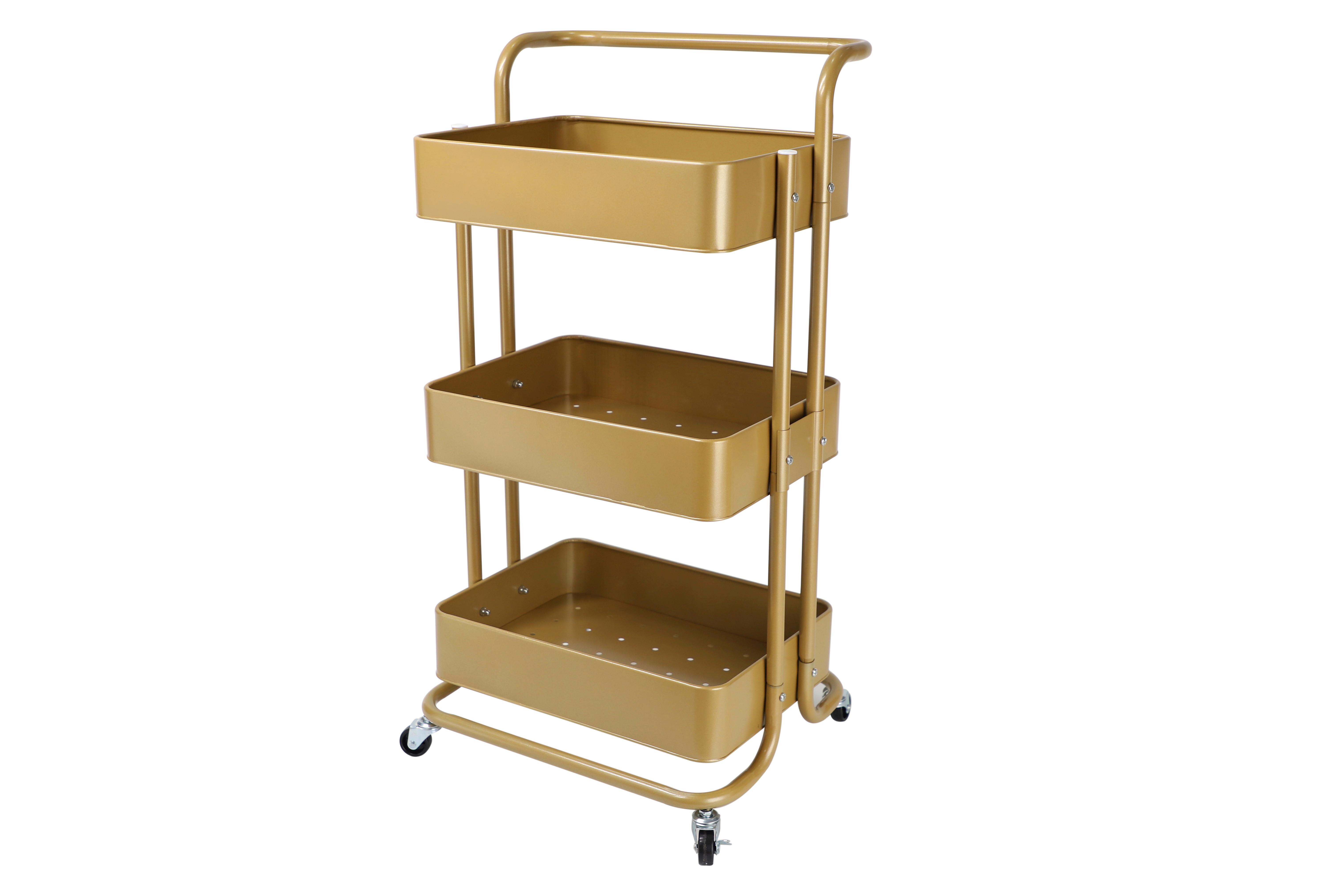 SERVIERWAGEN DANAO - Goldfarben, Basics, Metall (43/32/86cm) - Echtwerk