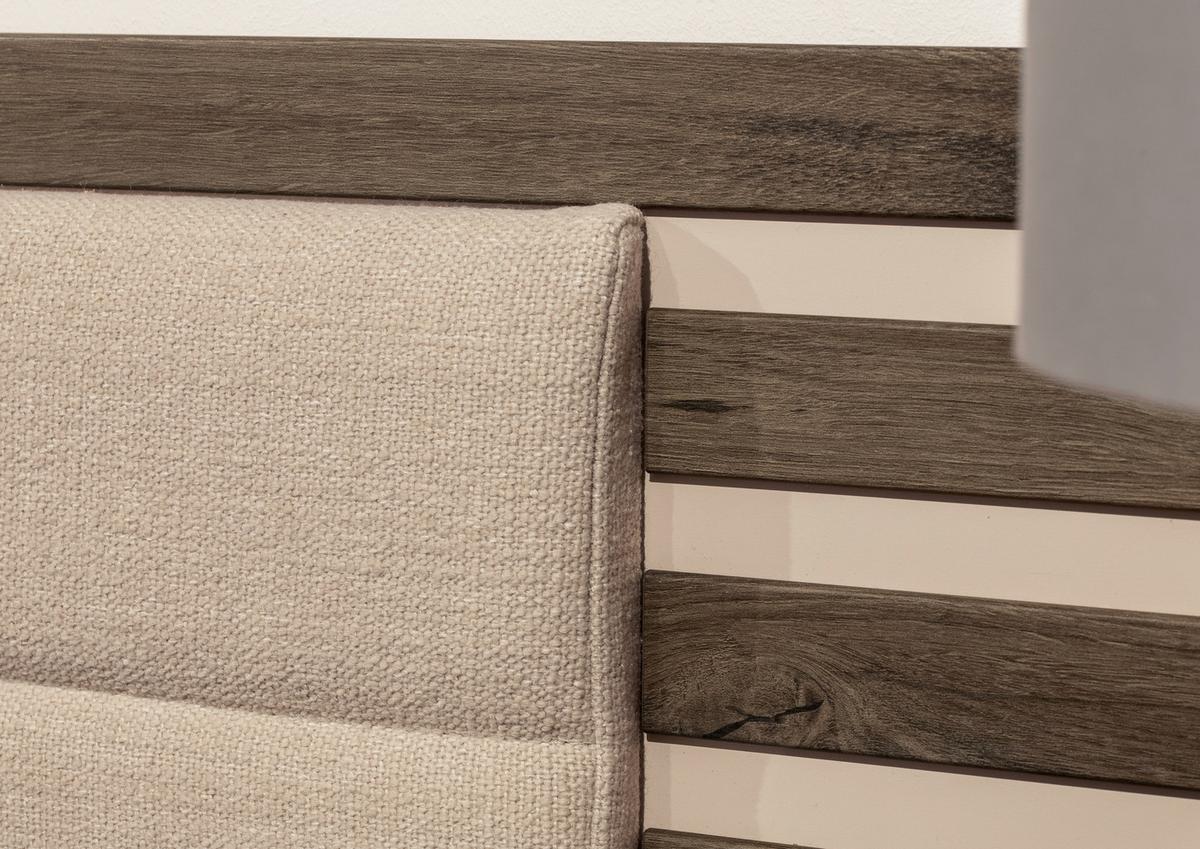 Bettanlage Barea Champagner Eiche Dekor - Eiche dunkel/Champagner, MODERN, Holzwerkstoff (180/200cm) - Rauch Möbel