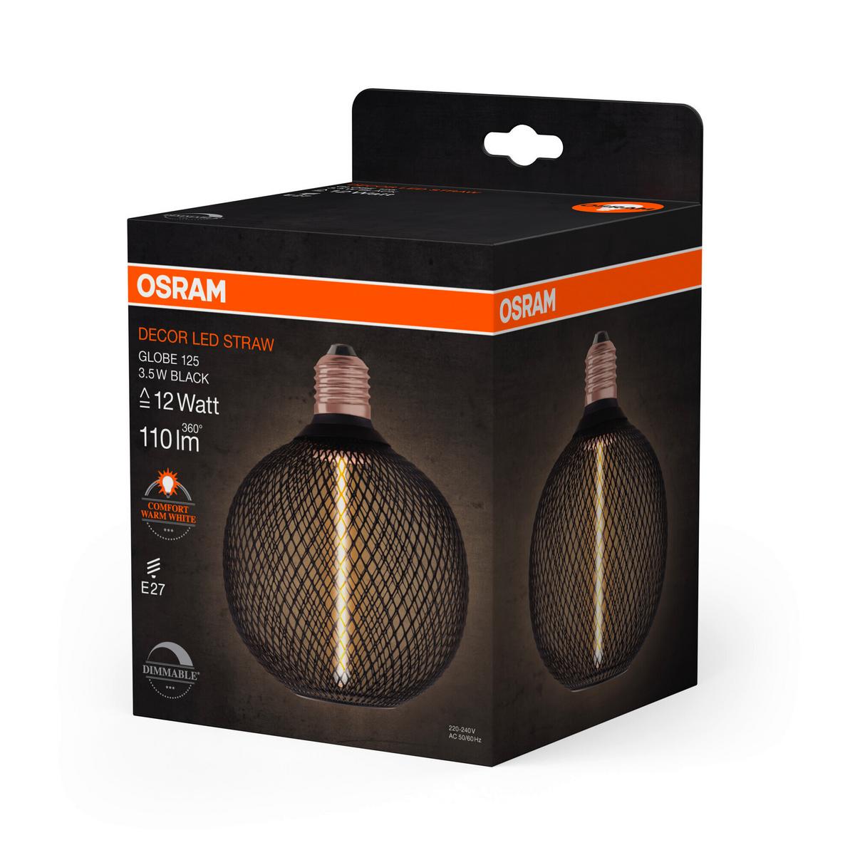 Led-filament-leuchtmittel E27, 1800k - KONVENTIONELL, Metall (12,5/15cm) - Osram