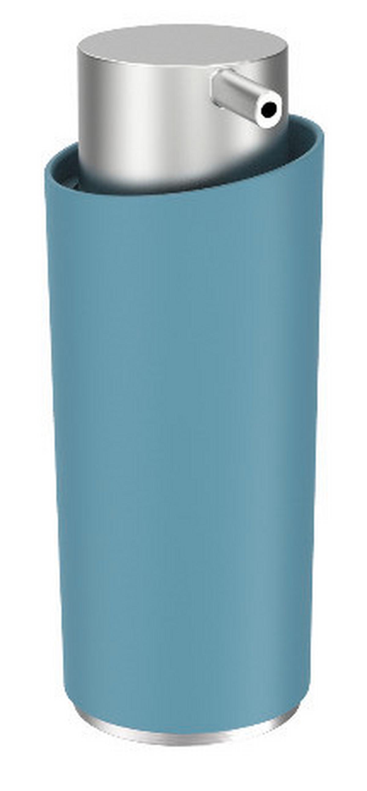 Dávkovač mýdla Chris - modrá, Moderní, kov/plast (7,6/15,9/6cm) - Premium Living