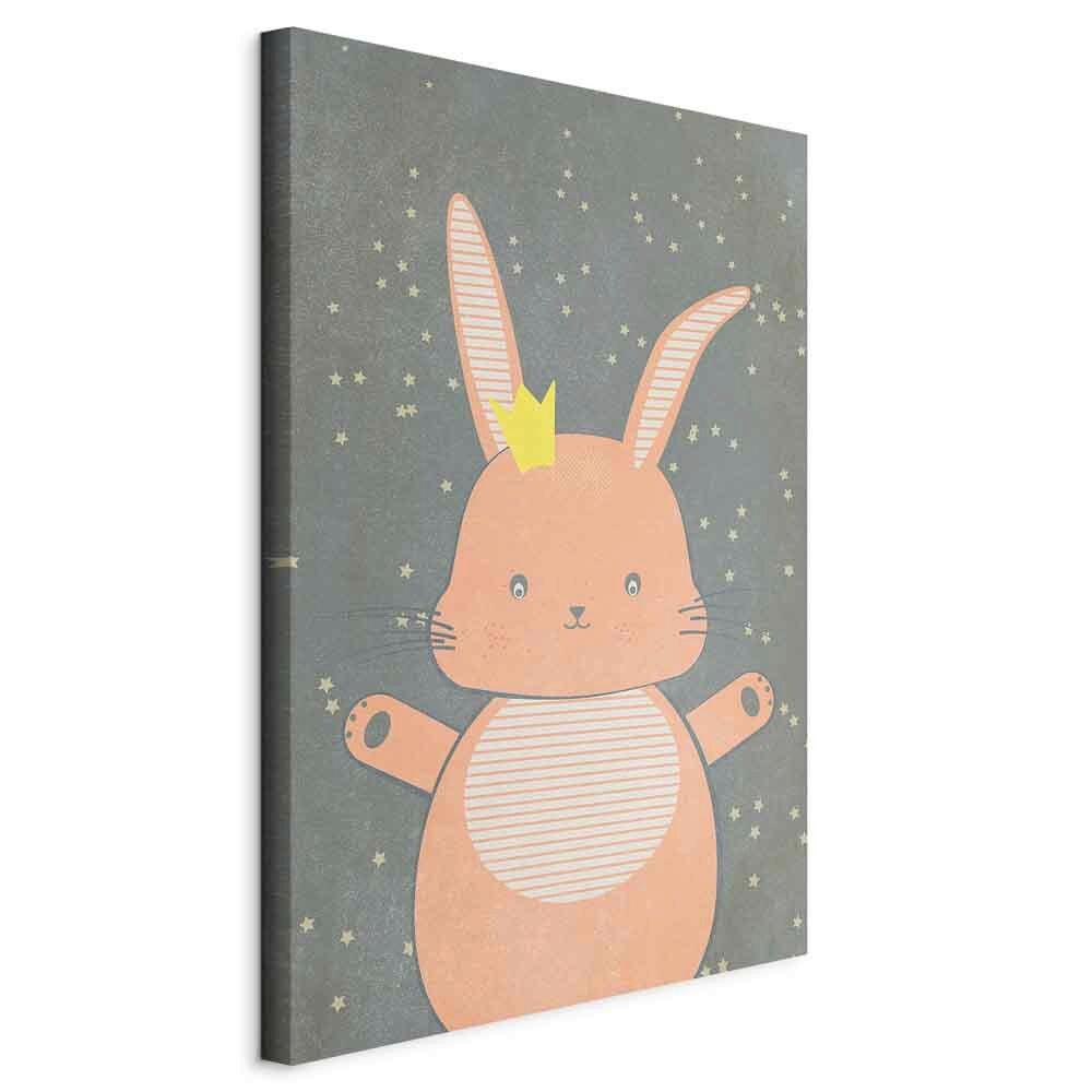 Leinwandbild Pink Princess Grau Orange B: 80 cm