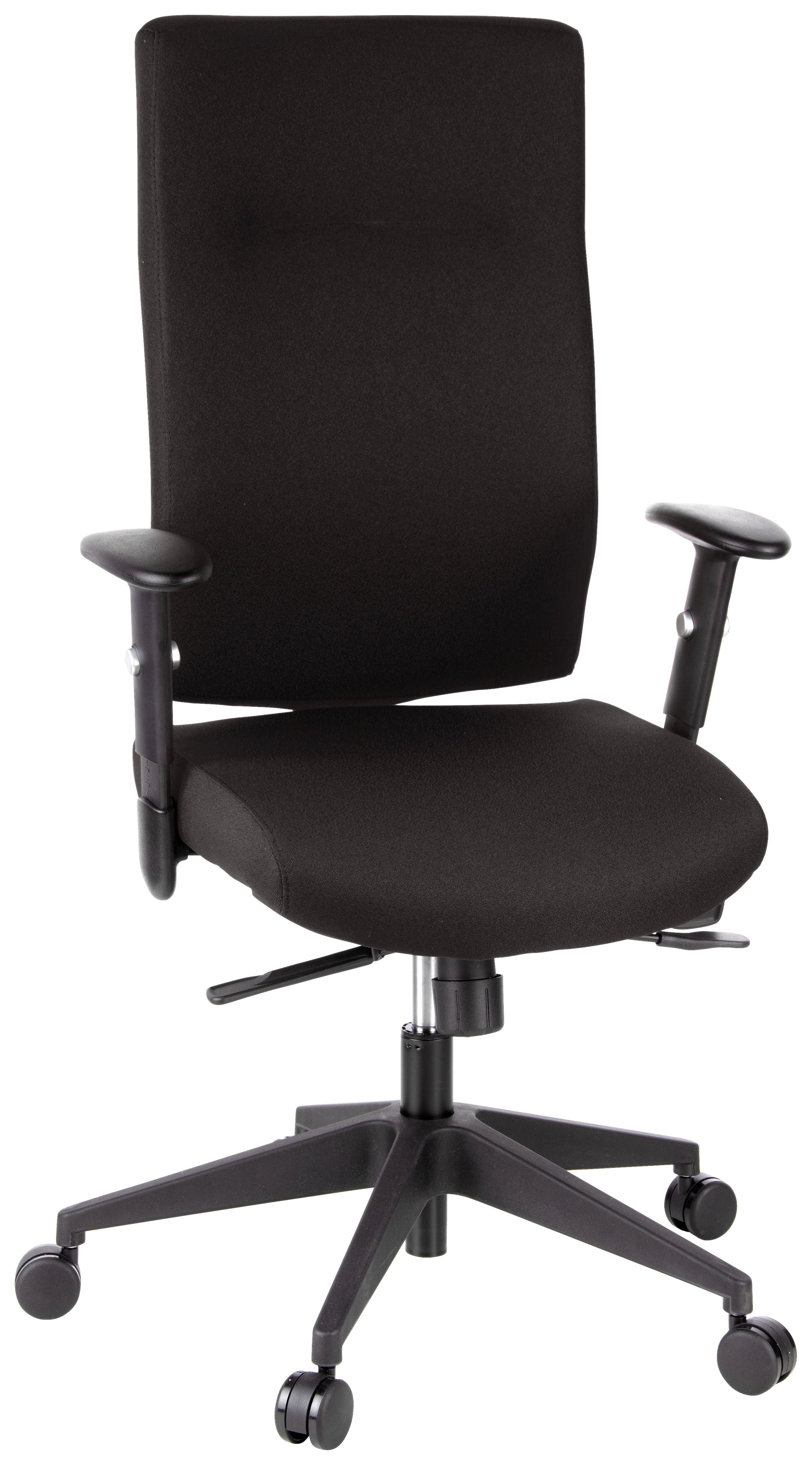 Drehstuhl Pro-Tec 300 Schwarz - Schwarz, MODERN, Kunststoff/Textil (57/125/53cm) - MID.YOU