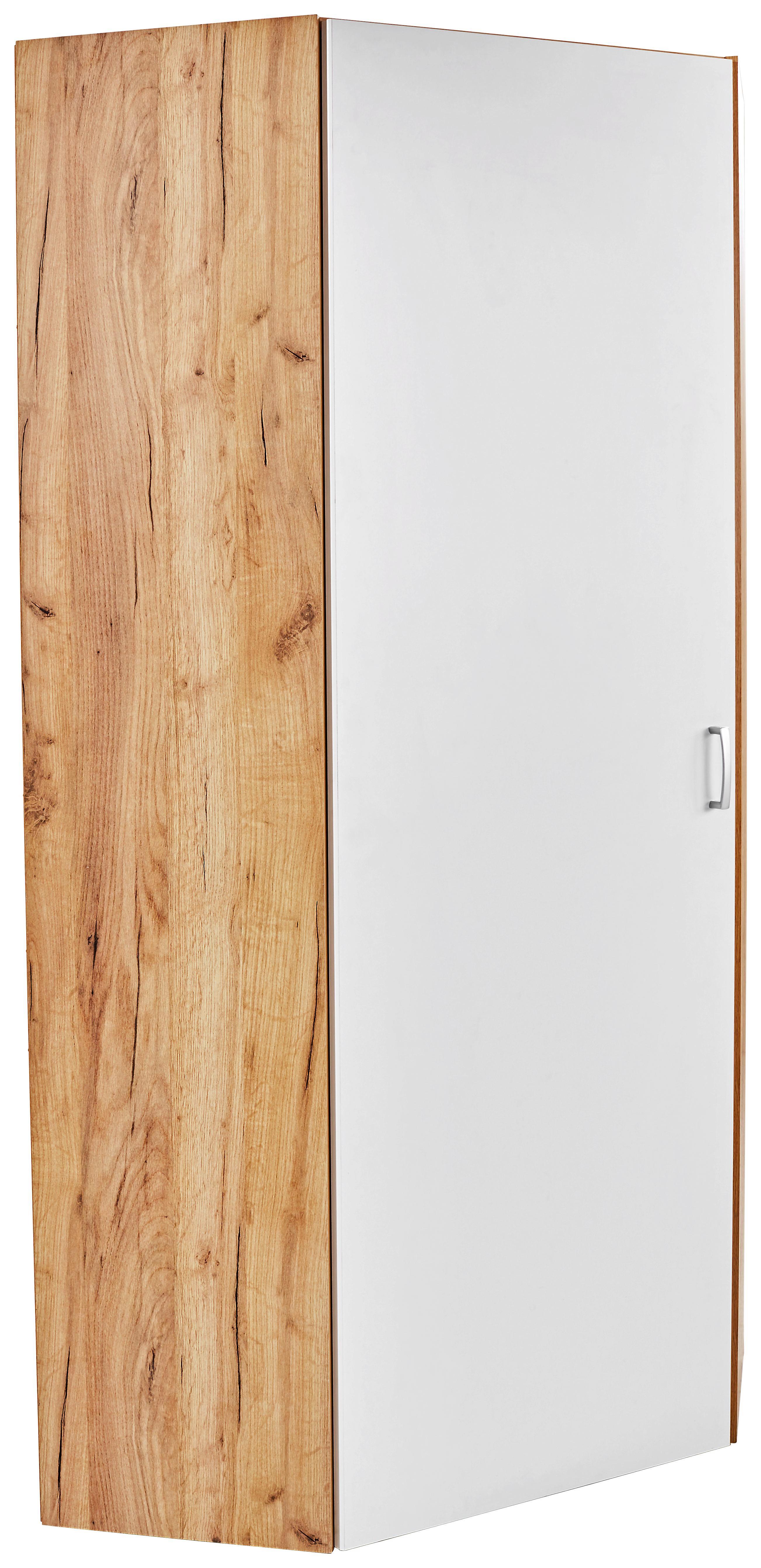 Szekrény Tio - Tölgyfa/Fehér, modern, Faalapú anyag (80/80cm)