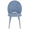 Esszimmerstuhl Lavik Hellblau Echtholz Beine, Gepolstert - Hellblau, MODERN, Holz/Textil (50/87/58,5cm) - Livetastic