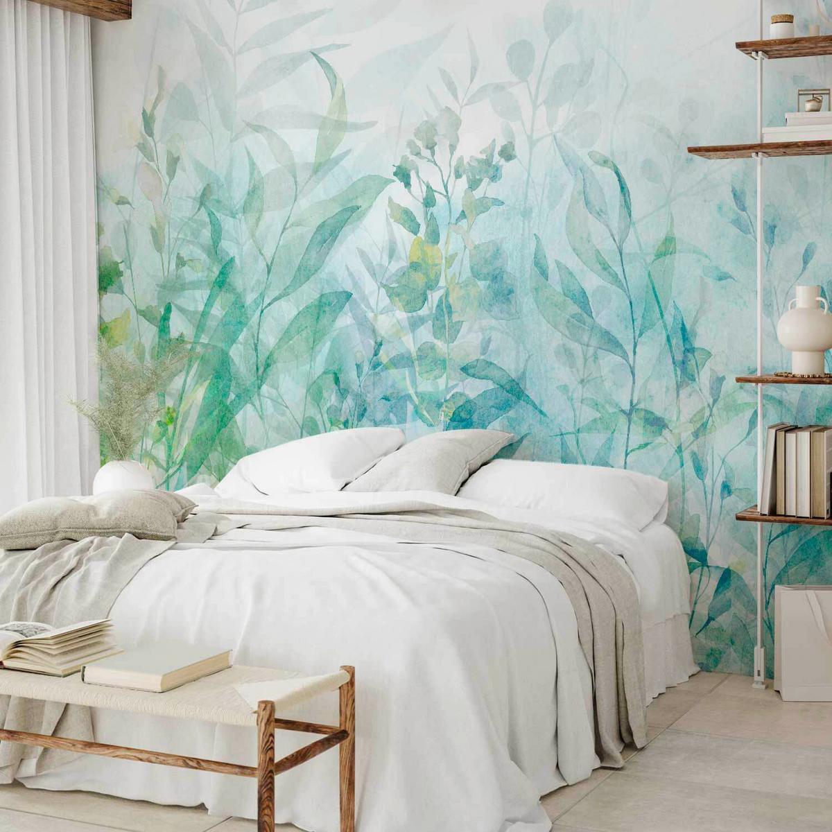 Fototapete Pastellgrün, B/h: 150x105 Cm - Pastellgrün/Weiß, LIFESTYLE, Textil (150/105cm) - Artemide