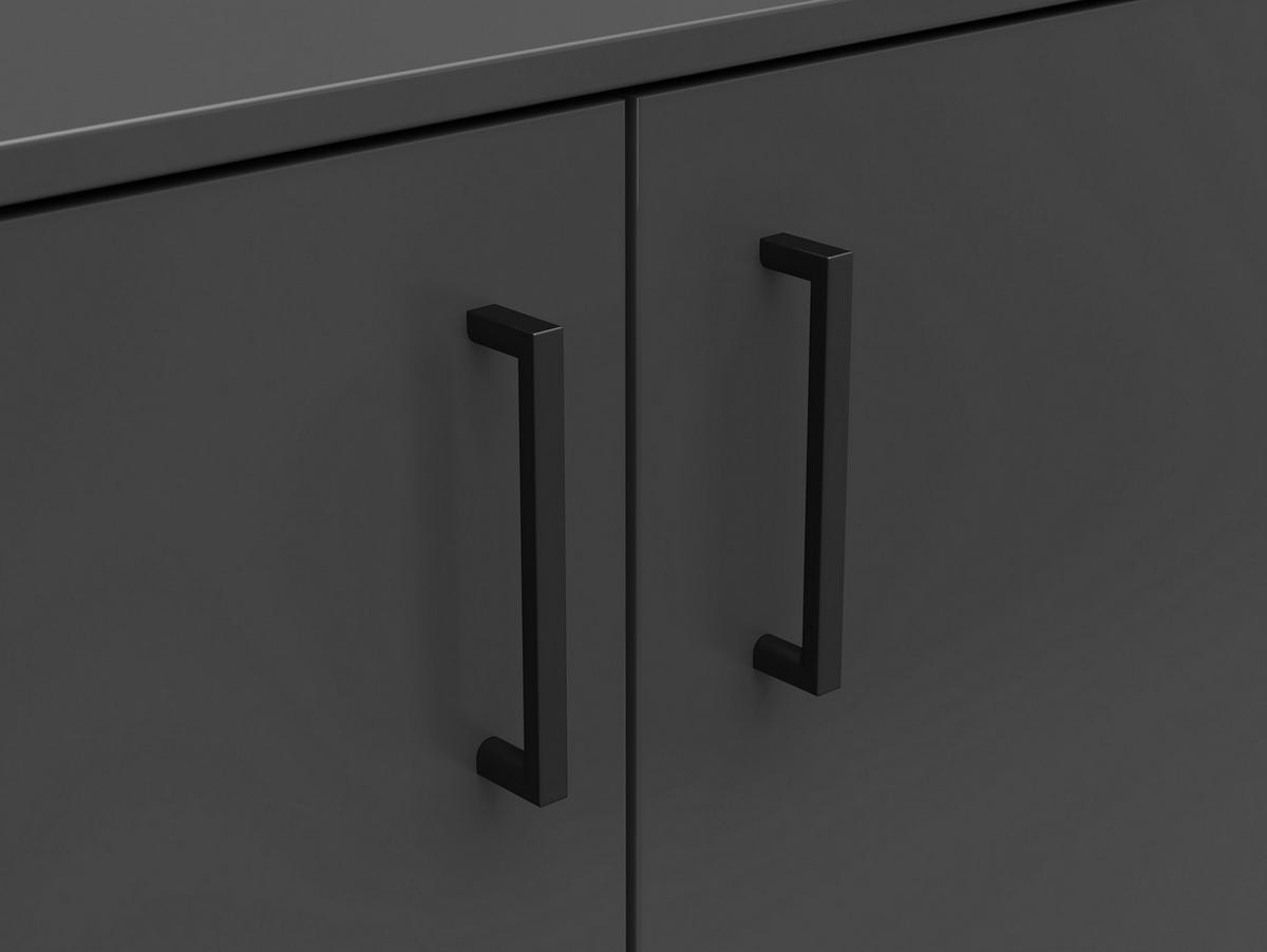 Komód Multistauraum - grafitszürke, Modern, faalapú anyag (80/83/52cm) - Carryhome