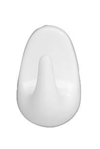 Lepiaci Háčik Zwerghaken 4403010100 - biela, Konvenčný, plast (1,5/2,5/1,5cm) - Wenko