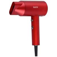 Haartrockner Emy - Rot/Silberfarben, Basics, Kunststoff/Metall (12/7/24,5cm) - Bono