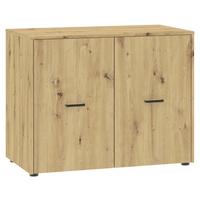 Unterbauschrank Kivo Eiche Artisan Dekor, B: 90 Cm - Eiche Artisan, Basics, Holzwerkstoff (90/69,8/52,1cm)